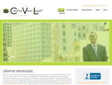 Tablet Screenshot of creativevisionlegal.com